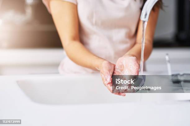 Practice Good Hygiene Stock Photo - Download Image Now - Washing Hands, Hand, Washing