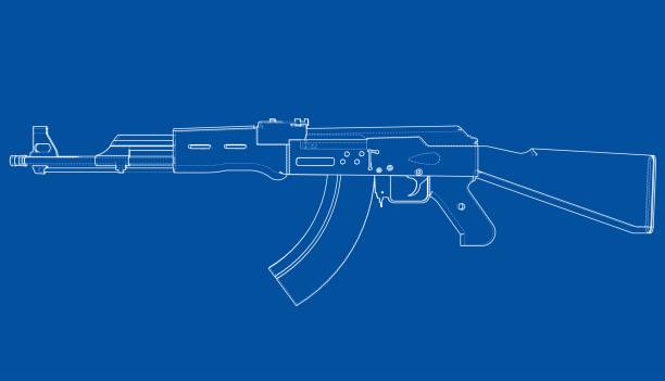 Machine Hun Drawing 1,200+ Machine Gun Drawing Stock Illustrations, Royalty-Free Vector ...