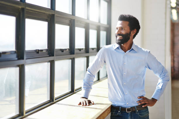 istock The sun is shining on his corporate goals 1131976801