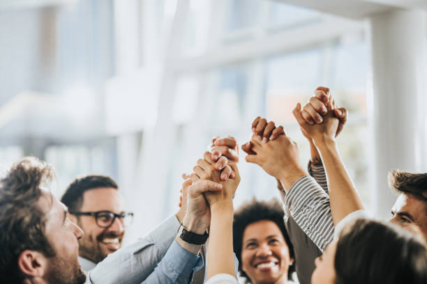 istock Sea of hands in unity! 1131985774