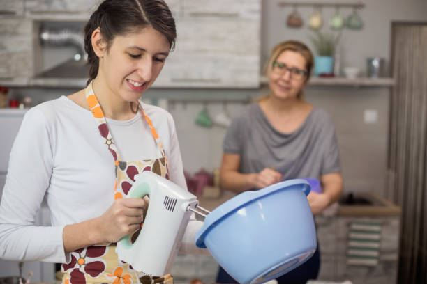 Cooking lesson with Mom