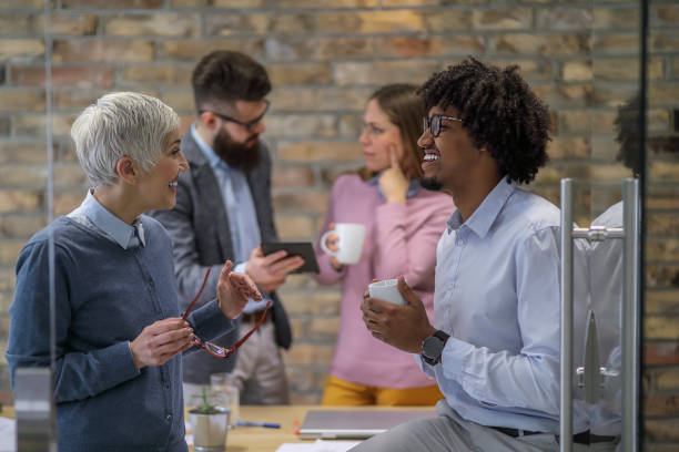 istock Multi-ethnic group of colleagues at meeting 1131989177