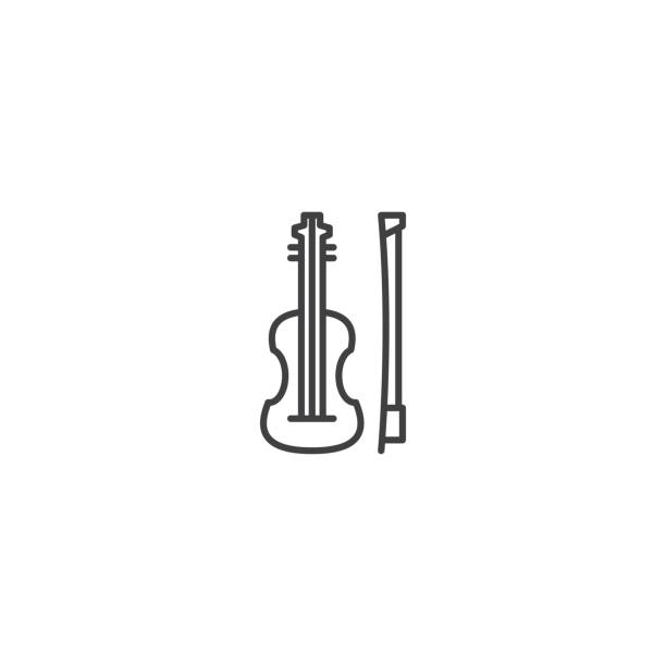 Viola music instrument icon vector Viola music instrument icon vector violino stock illustrations