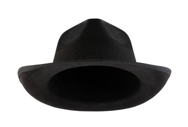 istock Black retro hat isolated on white background with clipping path 1131993252