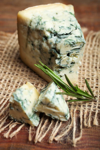 istock Blue cheese, Dor Blue with rosemary 1131995203