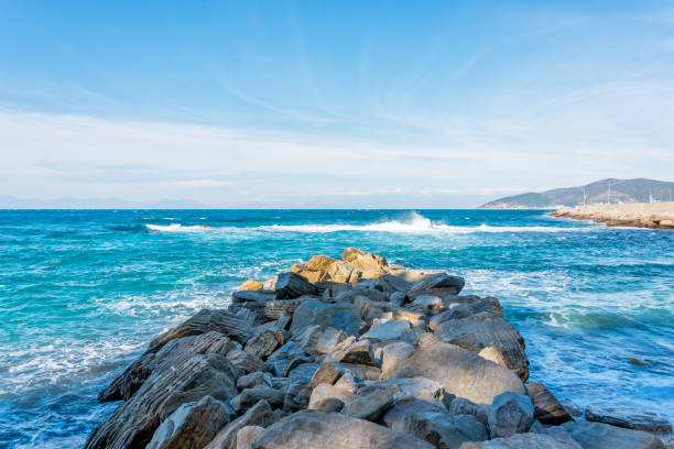 istock Southern Italian Mediterranean Coast on a Windy Day 1131995368