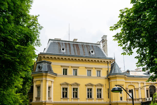 Antique building view in Old Town Sofia, Bulgaria