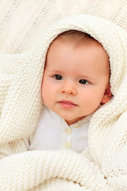 istock Newborn baby boy lying in a hammock 1131998678