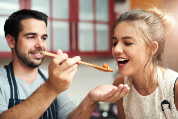 istock I love being his taste tester in the kitchen 1131998926