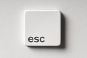 Esc key white button