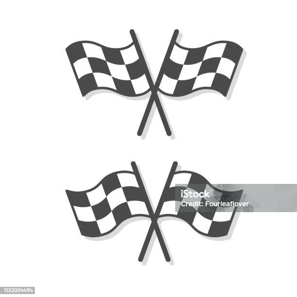 Checkered Flags Set Illustration Stock Illustration - Download Image Now - Racecar, Checkered Flag, Flag