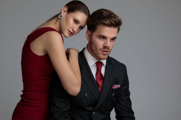 istock smiling woman leaning on her lover's shoulder 1132007554
