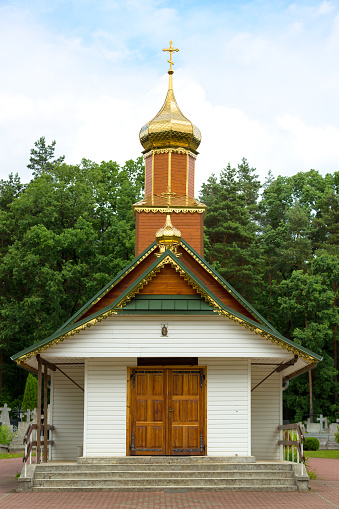 little old cemetary Orthodox church dedicatd to all saints in HajnÃ³wka, Poland