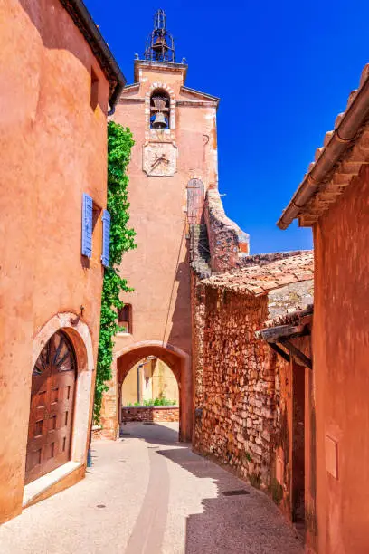 Roussillon, Vaucluse. The red hilltop village of Provence, France most beautiful places.