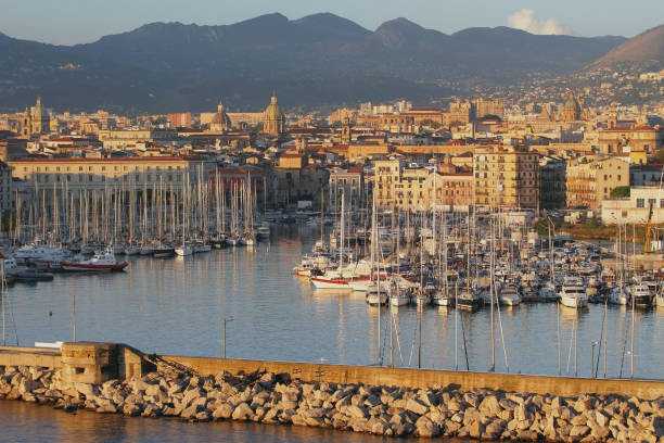 istock Gulf La Cala, port and city. Palermo, Sicily 1132024975