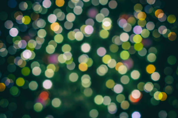 istock Colorful Christmas background from colorful lights as a template 1132027317