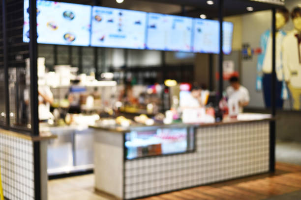 istock Abstract blurred background of shopping mall. 1132031855