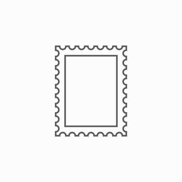 postage stamp icon postage stamp icon rubber stamp photos stock illustrations