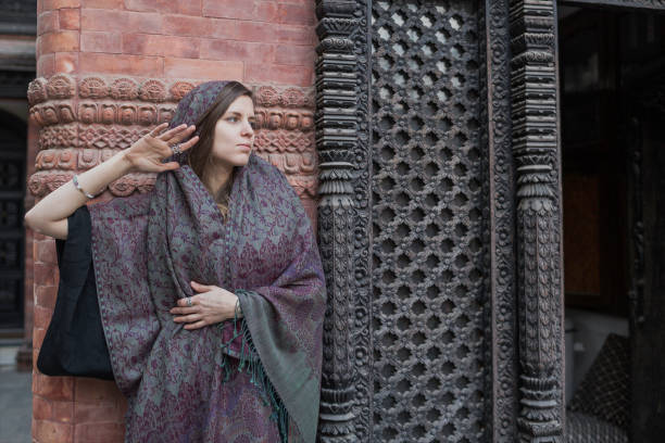 istock Young woman in scarf 1132033562