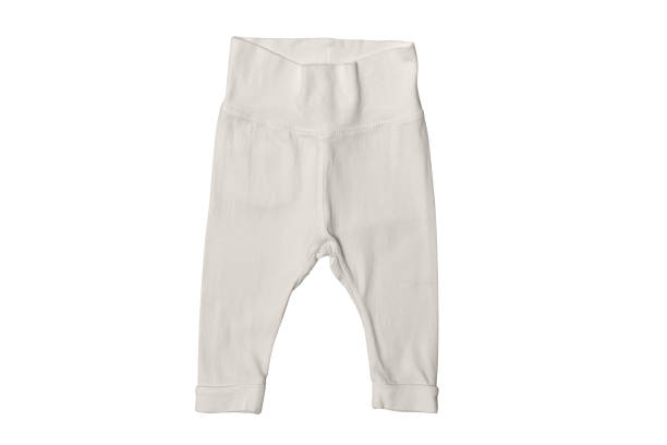 istock Children fashion concept on a white background. White pants. Isolate 1132033681