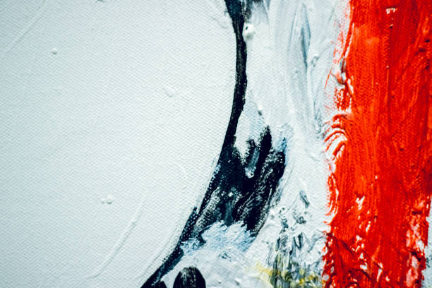 istock Gray-red texture painted with oil. Abstract background. 1132035701