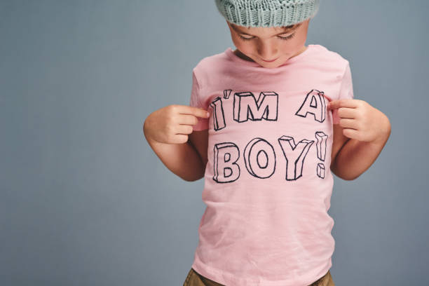 istock Who said boys can't wear pink? 1132036548