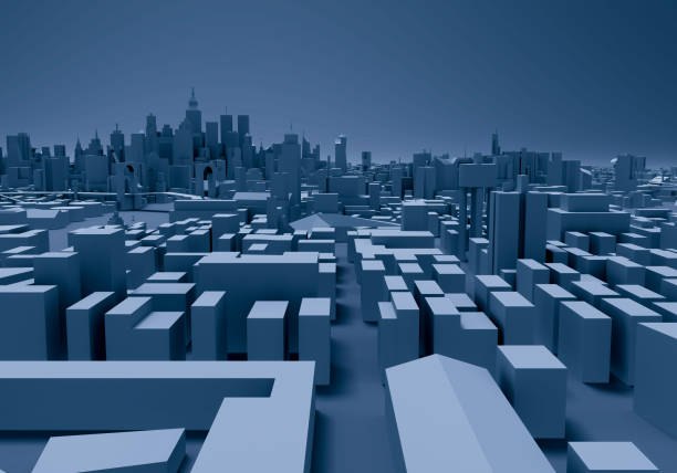 illustration of a view of a city architecture