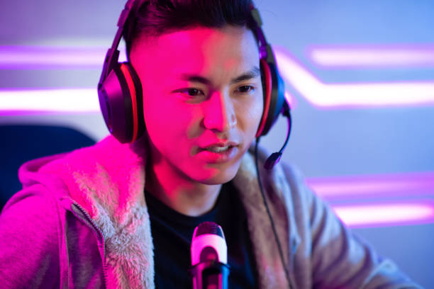 istock cybersport gamer have live stream 1132039271