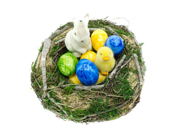 Easter Decoration isolated on white