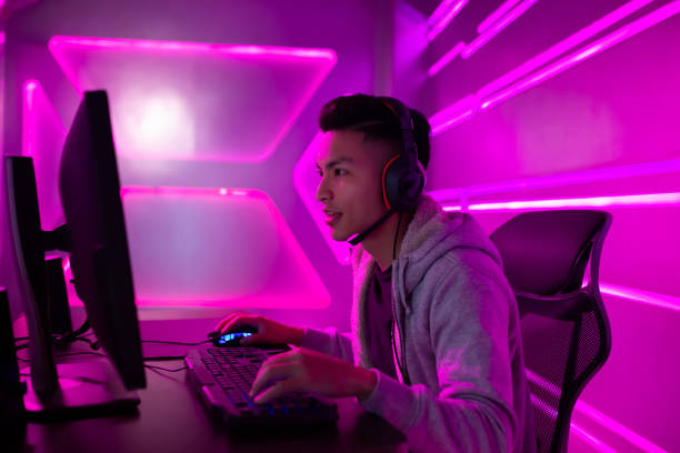 istock cyber sport gamer playing game 1132040715