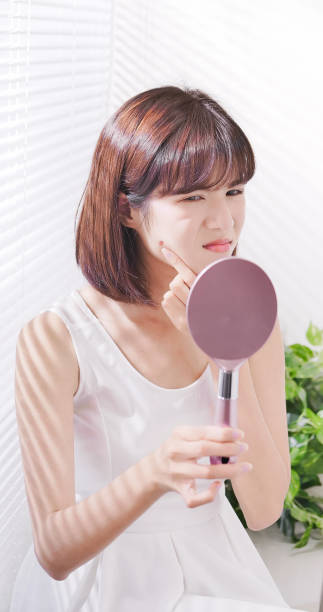 istock asian woman with oily skin 1132041844
