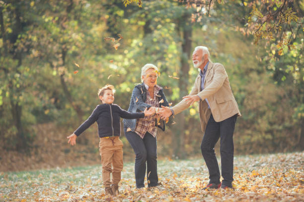 istock Time with my grandparents in the park 1132045074