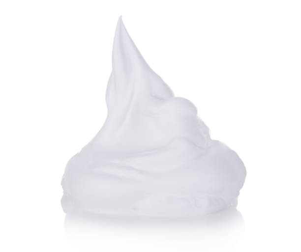 istock Shaving foam or cream bubble isolated on white background 1132047420