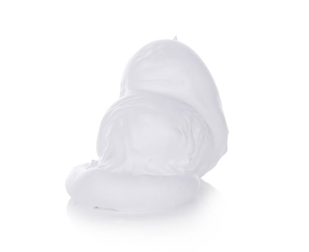 istock Shaving foam or cream bubble isolated on white background 1132047426
