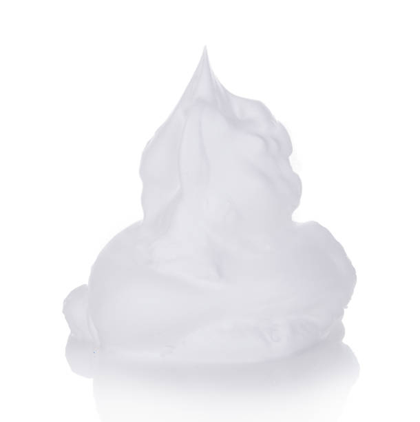istock Shaving foam or cream bubble isolated on white background 1132047428