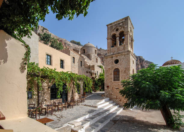 Architecture of the town of Monemvasia, Greece Architecture of the town of Monemvasia, Greece monemvasia stock pictures, royalty-free photos & images