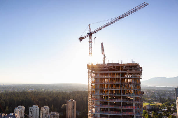 istock Aerial view of Construction Site 1132051673