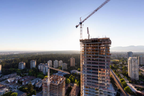 istock Aerial view of Construction Site 1132051694