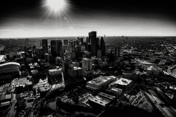 istock Dark Shadows of the Houston Skyline 1132051727