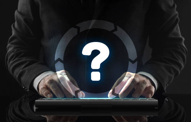 istock Business man working in office and icons appearing 1132054396