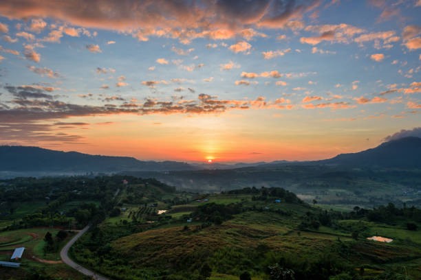 istock Sunrise at Khao Takhian Ngo View Point 1132054475