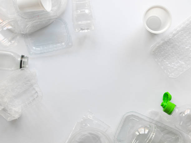 istock many different empty plastic bottles and packages lying on a white background, photographed from above 1132055599