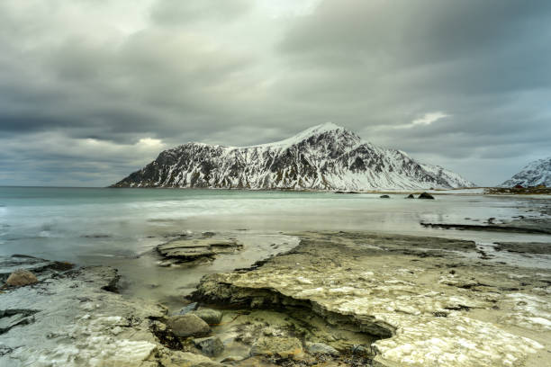 istock Skagsanden beach, Lofoten Islands, Norway 1132056024