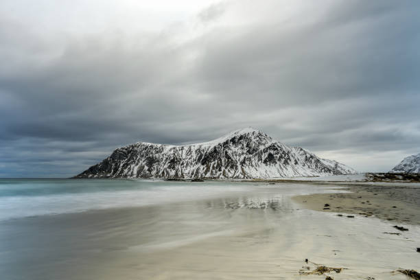 istock Skagsanden beach, Lofoten Islands, Norway 1132056154