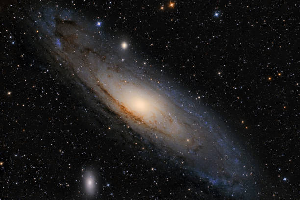 istock Andromeda Galaxy (M31) and its satellite galaxies (M32 and M110) in Andromeda constellation 1132056771