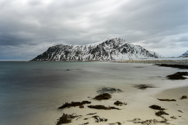 istock Skagsanden beach, Lofoten Islands, Norway 1132056961
