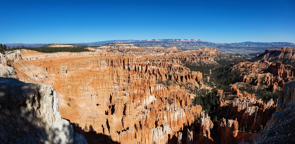Beautiful Panoramic View of an American landscape during a sunny day. Taken in Bryce Canyon National Park, Utah, United States of America.