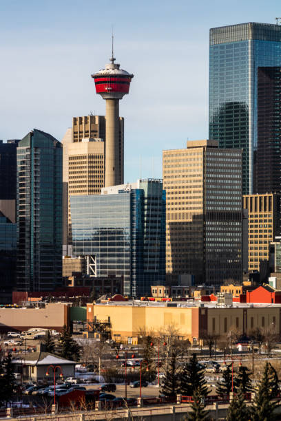 istock City skyline from a hill top on a winters morning, Calgary, Alberta, Canada 1132059018