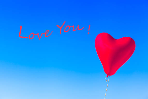 istock Love Greeting Balloon Image Card Motif 1132059742