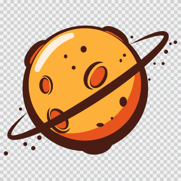 Cartoon Planet Vector Icon Isolated On A Transparent Background Stock  Illustration - Download Image Now - iStock